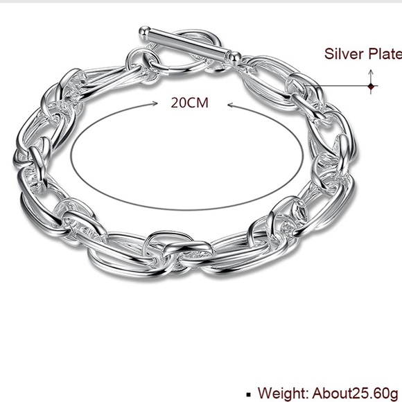 925 silver plated chain bracelet - Picture 9 of 9